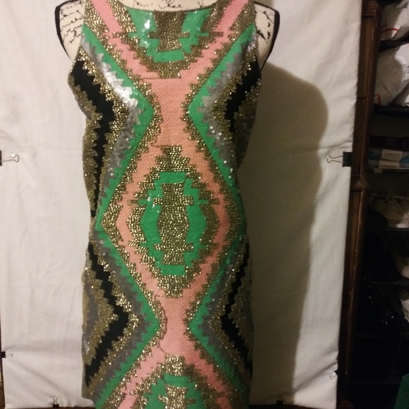 english rose Dresses & Skirts - English Rose Beaded Sequence Dress